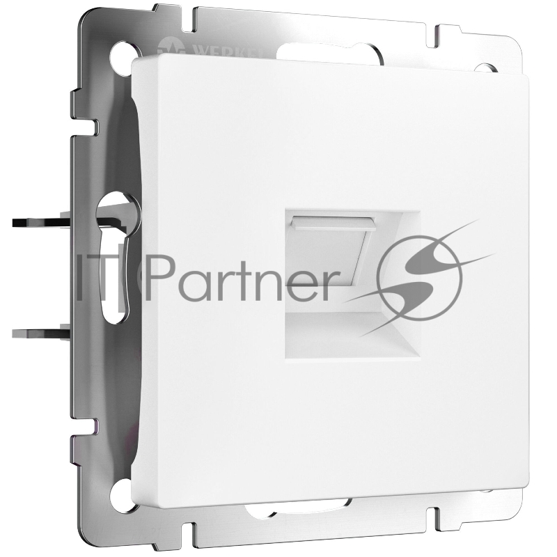 Розетка Ethernet RJ-45 (белый матовый)