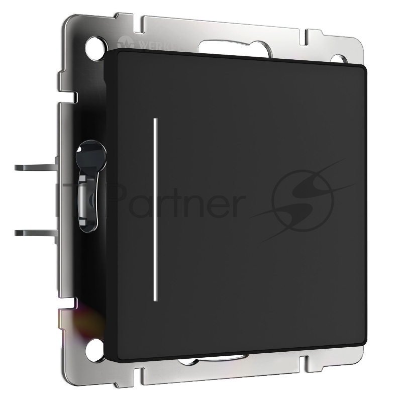 Сенсорный выключатель одноклавишный с подсветкой (черный)