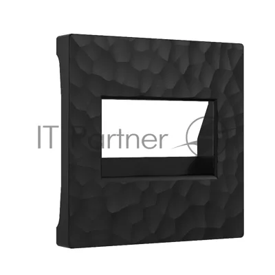 Накладка для двойной розетки Еthernet RJ-45 (черный)