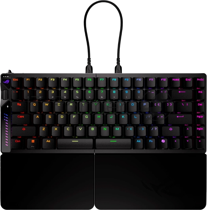 Клавиатура ASUS ROG Falcata Black гибридная, USB Type-A, Bluetooth, радиоканал, чёрный