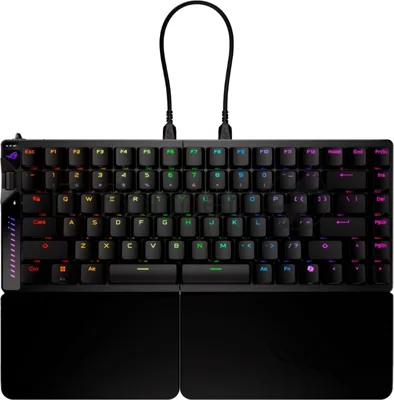 Клавиатура ASUS ROG Falcata Black гибридная, USB Type-A, Bluetooth, радиоканал, чёрный