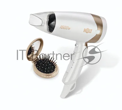 Фен HOLT HT-HD-003 белый, 1600 Вт, компактный
