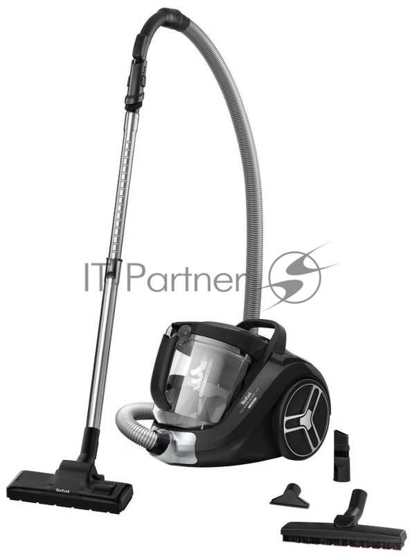 Пылесос Tefal TW4855EA черный, 550 Вт, уборка сухая, пылесборник контейнер 2.5 л