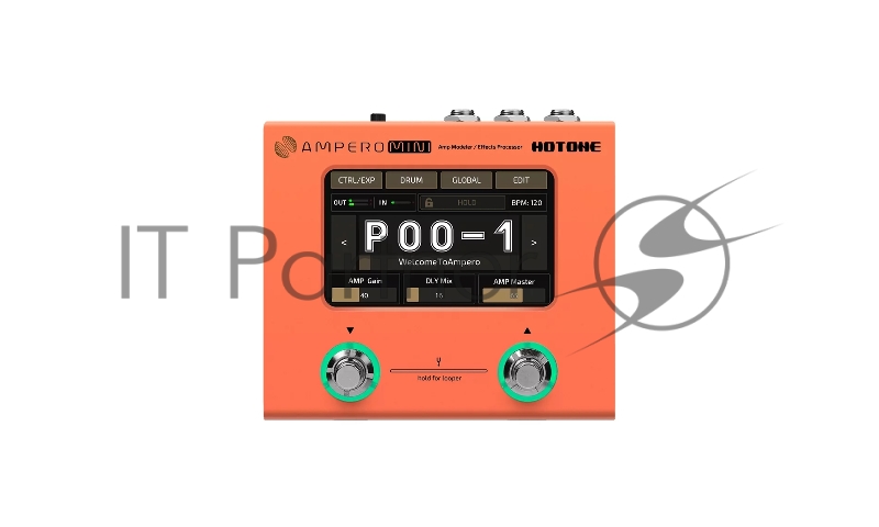 Процессор эффектов Hotone [Ampero Mini (Orange)] (с блоком питания 9 В), цвет Orange