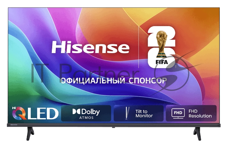 Телевизор Hisense 40" 40A5S черный QLED FHD 60Hz Smart TV VIDAA