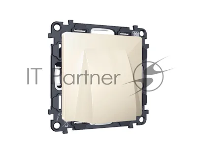 Комплект вывода кабеля с фиксатором ALFA Бежевый глянец QUANT (AP3158, VM238) MA315810