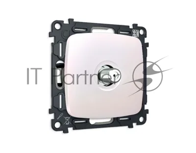 Комплект механизма TV розетки SAT 5-2400MHz 3.5dB OMEGA Жемчуг QUANT (OP2130, VM215) MO213050