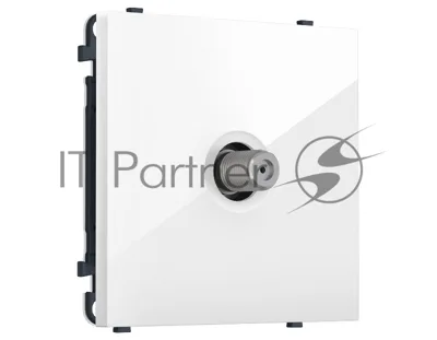 Комплект механизма TV розетки SAT SIGMA Белый глянец 5-2400MHz 3.5dB QUANT PRO (SP1130, PR215) MS113050