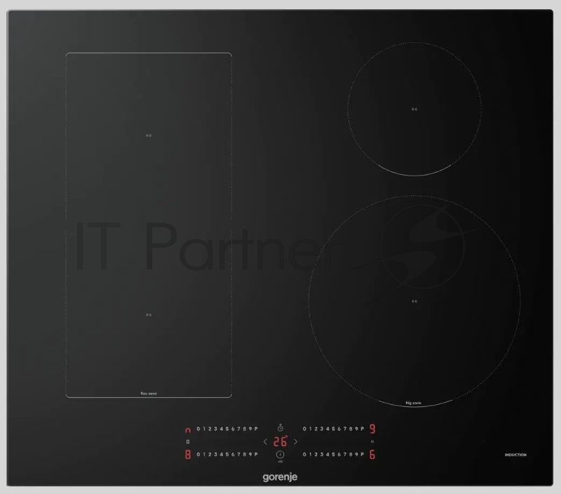 Индукционная варочная поверхность Gorenje GIC6422BSC, 4 конфорки, с зоной расширения, стеклокерамика, 7200 Вт