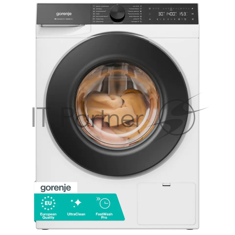Стиральная машина Gorenje WG694A11, белая, загрузка фронтальная 9 кг, 1400 об/мин, класс: A+++
