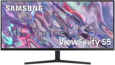 Монитор 34" Samsung ViewFinity S5 LS34C500GAUXEN черный VA LED 21:9 полуматовая 3000:1 300cd 178гр/178гр 3440x1440 100Hz FreeSync DP Ultra WQHD 4.9кг