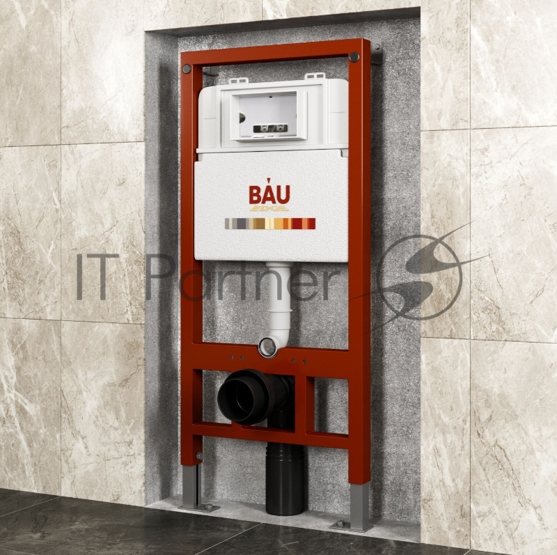 Инсталляция BAU PRO для подвесного унитаза с клавишей смыва BAU Soul, хром