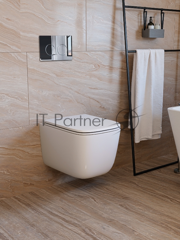 Инсталляция с унитазом комплект BAU IDEAL 6 в 1: унитаз подвесной безободковый торнадо Bau Dream 51х35, быстросъемное сиденье микролифт, кнопка смыва BAU Round, хром