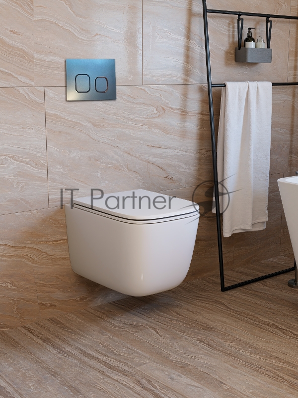 Инсталляция с унитазом комплект BAU IDEAL 6 в 1: унитаз подвесной безободковый торнадо Bau Dream 51х35, быстросъемное сиденье микролифт, кнопка смыва BAU Strike Gun Grey, темно-серый металлик/хром
