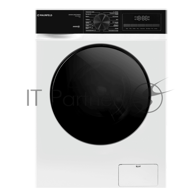 Стиральная машина Maunfeld MFWM128ISTWH054 белый, загрузка фронтальная 8 кг, 1200 об/мин, класс A+++