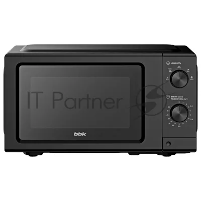 Микроволновая печь BBK 20MWS-730M/B черный, 20 л, 700 Вт, переключатели — поворотный механизм