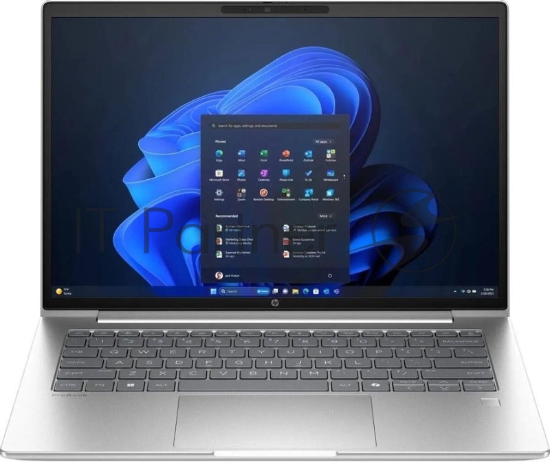 Ноутбук HP ProBook 4 G1a Wolf Pro/14"/IPS/AMD Ryzen 7 250/16Gb/512Gb SSD/AMD Radeon Graphics 780M/Windows 11 Pro/серебристый/1.4kg