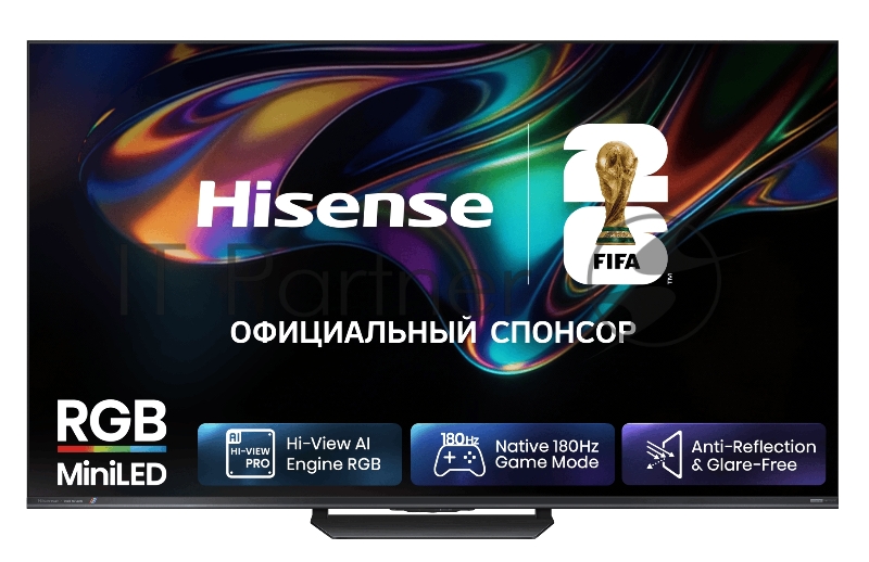 Телевизор Hisense 65" 65UR8S темно-серый RGB Mini LED 4K UHD 180Hz Smart TV