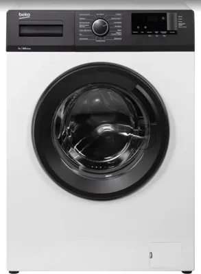 Стиральная машина Beko WHE5412BBW белый/черный, фронтальная загрузка, класс А, 5 кг