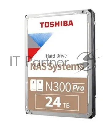Жесткий диск HDD Toshiba N300 Pro 24Tb 7200rpm SATA-III 1024Mb 3.5"