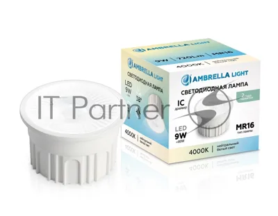 Лампа светодиодная 212202 LED MR16-PR 9W IC 4000K 220-240V 38°