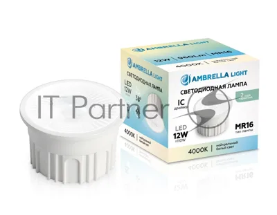Лампа светодиодная 212302 LED MR16-PR 12W IC 4000K 220-240V 38°