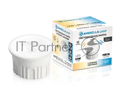 Лампа светодиодная 212602 LED MR16-PR 12W IC 220-240V 38° 6400K 4000K 2700K CCT Memory