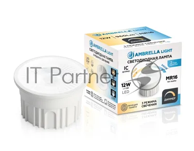 Лампа светодиодная 212610 LED MR16-PR 12W IC 220-240V 38° 6400K 4000K 2700K CCT Memory Dimmer