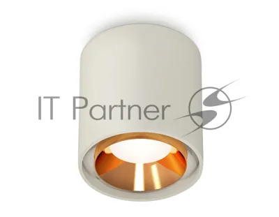 Светильник Ambrella Light XS7724004 SGR/PYG серый песок/золото желтое полированное MR16 GU5.3 (C7724, N7034)