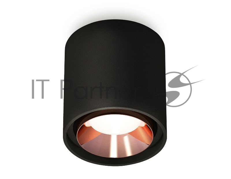 Светильник Ambrella Light XS7723005 SBK/PPG черный песок/золото розовое полированное MR16 GU5.3 (C7723, N7035)