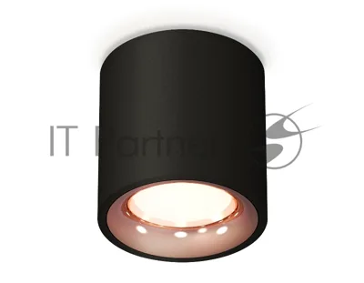 Светильник Ambrella Light XS7532025 SBK/PPG черный песок/золото розовое полированное MR16 GU5.3 (C7532, N7015)