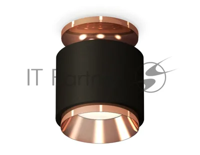 Светильник Ambrella Light XS7511140 SBK/PPG черный песок/золото розовое полированное MR16 GU5.3 (N7930, C7511, N7035)