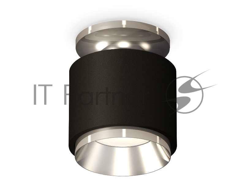 Светильник Ambrella Light XS7511080 SBK/PSL черный песок/серебро полированное MR16 GU5.3 (N7927, C7511, N7032)