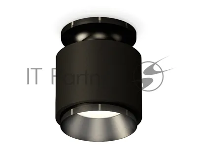 Светильник Ambrella Light XS7511060 SBK/PBK черный песок/черный полированный MR16 GU5.3 (N7926, C7511, N7031)