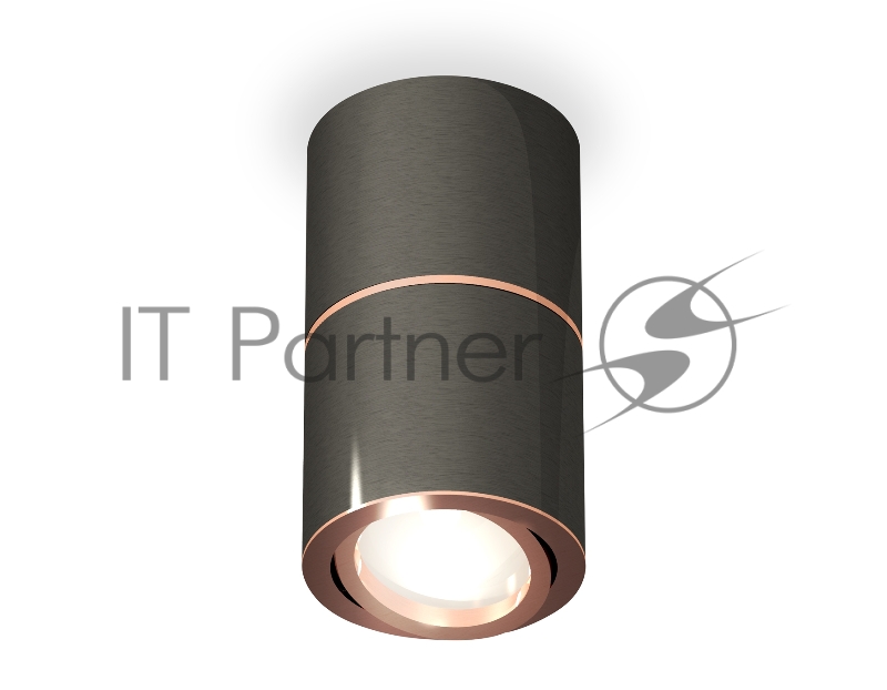 Светильник Ambrella Light XS7403100 DCH/PPG черный хром/золото розовое полированное MR16 GU5.3 (C7403, A2073, C7403, N7005)