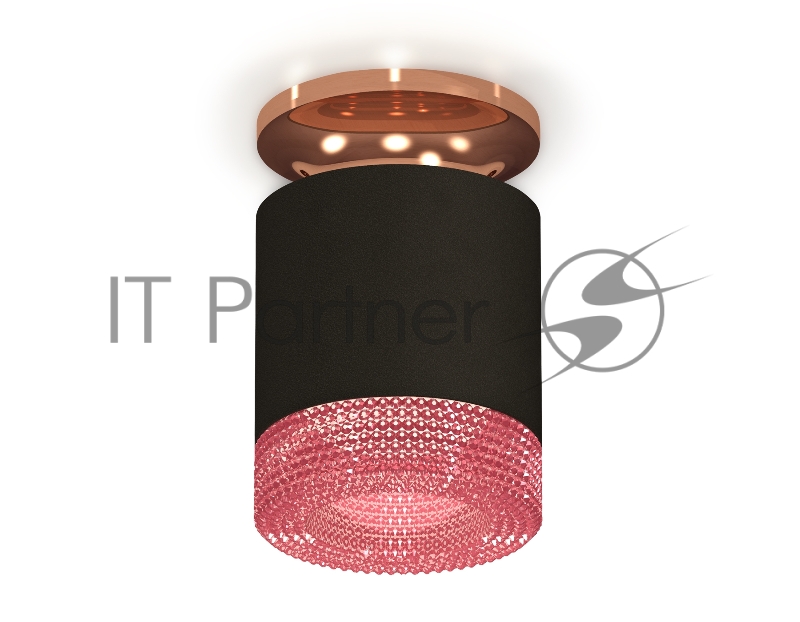 Светильник Ambrella Light XS7402123 SBK/PPG черный песок/золото розовое полированное MR16 GU5.3 (N7930, C7402, N7193)