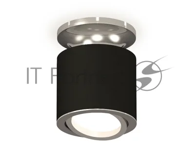 Светильник Ambrella Light XS7402081 SBK/PSL черный песок/серебро полированное MR16 GU5.3 (N7927, C7402, N7003)