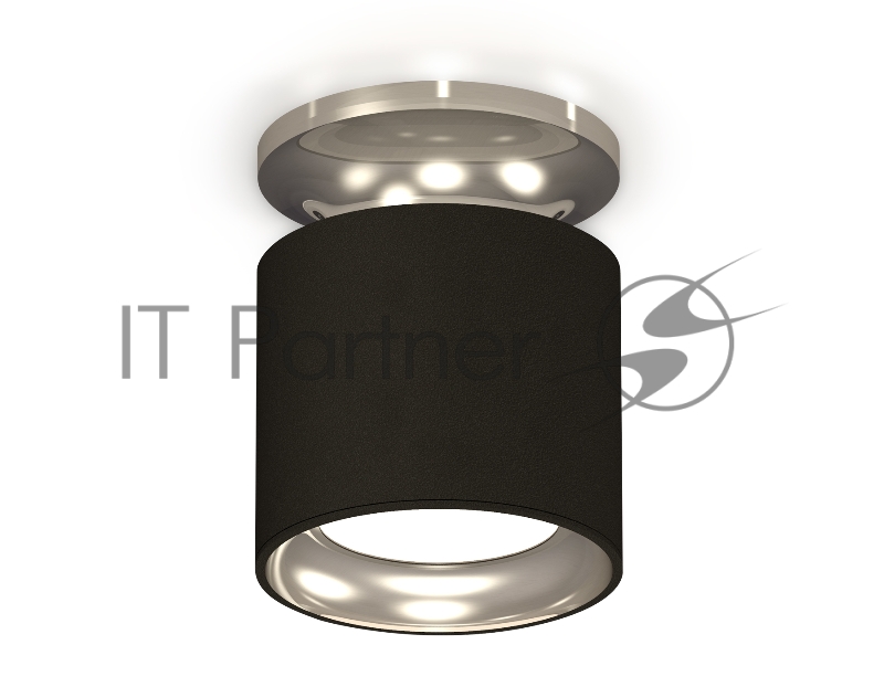 Светильник Ambrella Light XS7402080 SBK/PSL черный песок/серебро полированное MR16 GU5.3 (N7927, C7402, N7023)