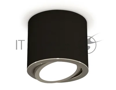 Светильник Ambrella Light XS7402002 SBK/PSL черный песок/серебро полированное MR16 GU5.3 (C7402, N7003)