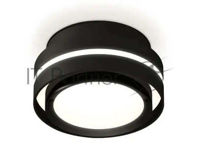 Светильник Ambrella Light XS8414001 SBK/PBK черный песок/черный полированный GX53 (C8414, N8113)