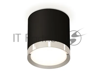 Светильник Ambrella Light XS8142003 SBK/PSL черный песок/серебро полированное GX53 (C8142, N8118)