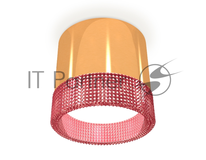 Светильник Ambrella Light XS8121022 PYG/PI золото желтое полированное/розовый GX53 (C8121, N8486)