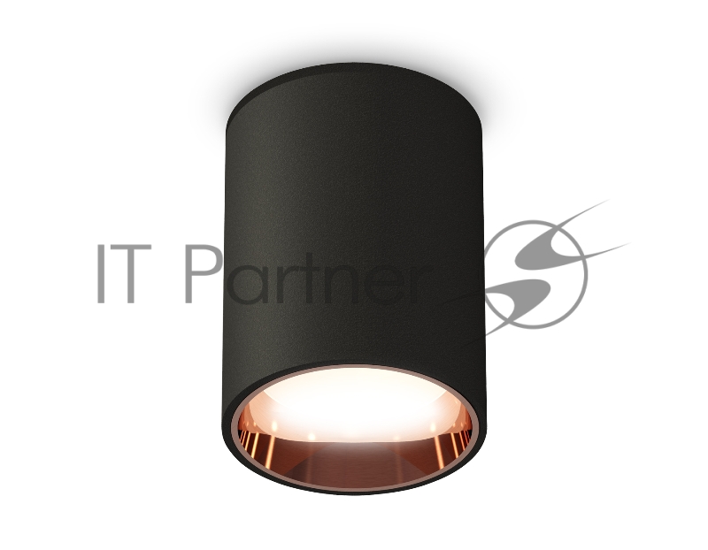 Светильник Ambrella Light XS6313024 SBK/PPG черный песок/золото розовое полированное MR16 GU5.3 (C6313, N6114)