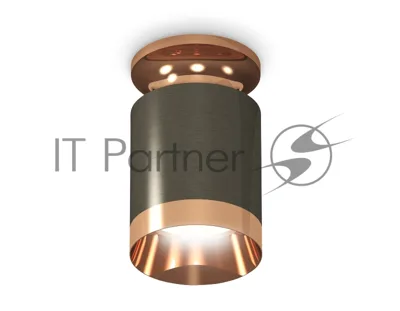 Светильник Ambrella Light XS6303160 DCH/PPG черный хром/золото розовое полированное MR16 GU5.3 (N6906, C6303, N6135)