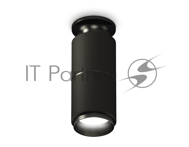 Светильник Ambrella Light XS6302201 SBK/PBK черный песок/черный полированный MR16 GU5.3 (N6902, C6302, A2061, N6121)
