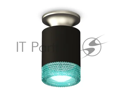 Светильник Ambrella Light XS6302142 SBK/MCH/BL черный песок/хром матовый/голубой MR16 GU5.3 (N6904, C6302, N6153)