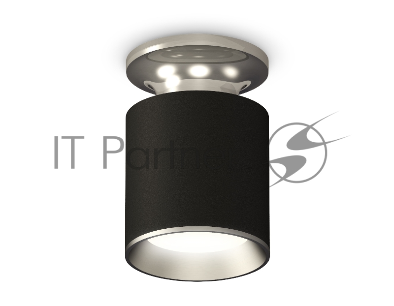 Светильник Ambrella Light XS6302120 SBK/PSL черный песок/серебро полированное MR16 GU5.3 (N6903, C6302, N6104)