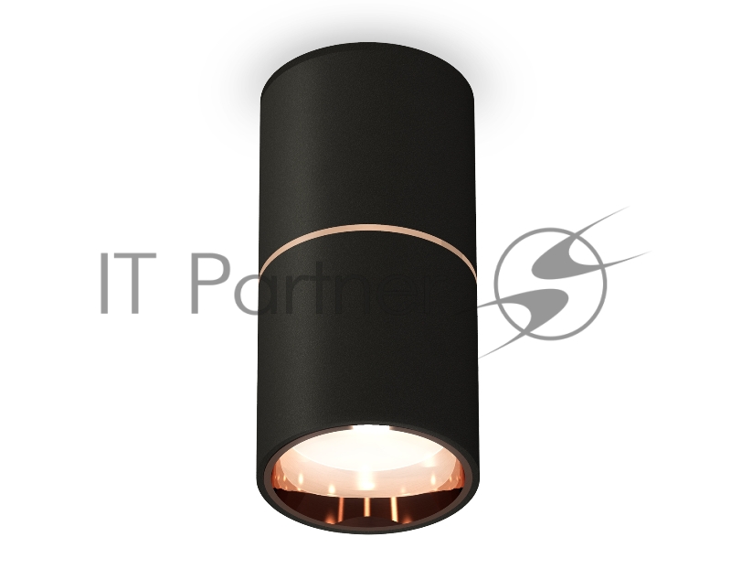 Светильник Ambrella Light XS6302083 SBK/PPG черный песок/золото розовое полированное MR16 GU5.3 (C6302, A2063, N6114)