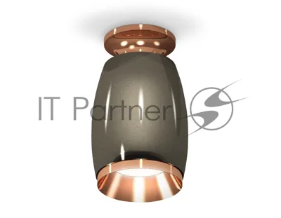 Светильник Ambrella Light XS1123044 DCH/PPG черный хром/золото розовое полированное MR16 GU5.3 (N6906, C1123, N7035)