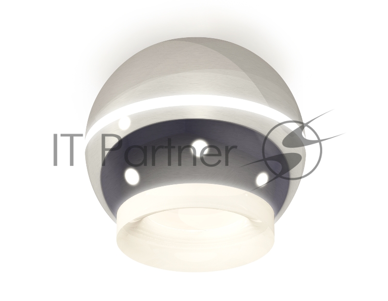Светильник Ambrella Light XS1104030 PSL/FR серебро полированное/белый матовый MR16 GU5.3 LED 3W 4200K (C1104, N7165)
